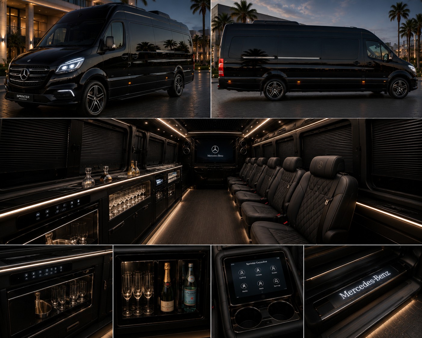 Mercedes Sprinter Business Lounge Punta Cana airport transfer vehicle